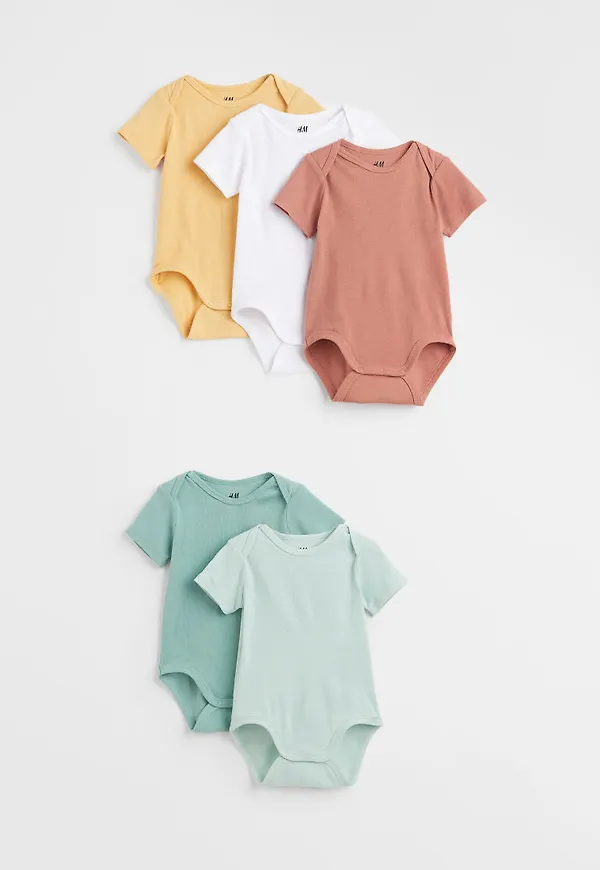 H & M - 5-pack body - Turkos