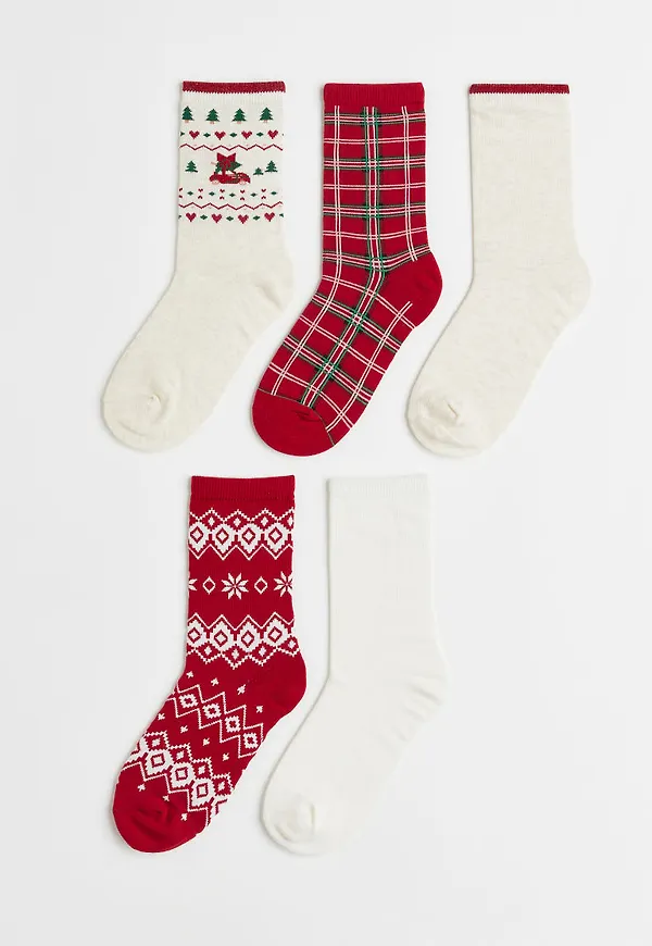 H & M - 5-pack socks - Vit
