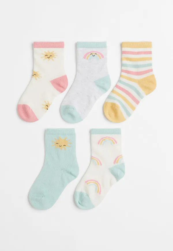 H & M - 5-pack strumpor - Turkos