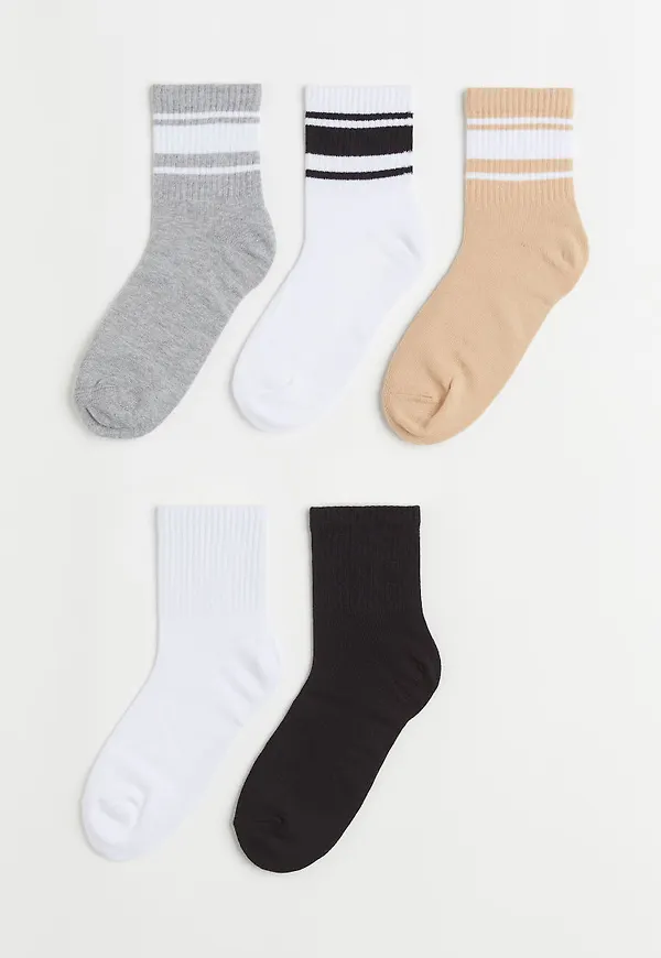 H & M - 5-pack strumpor - Vit