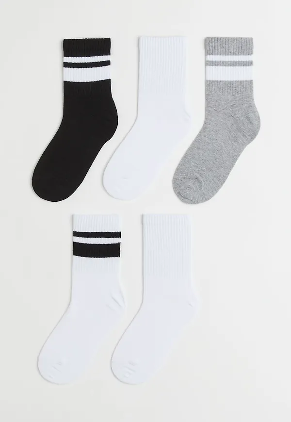 H & M - 5-pack strumpor - Vit