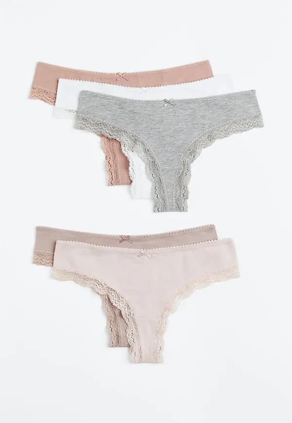 H & M - 5-pack trosa brazilian - Rosa