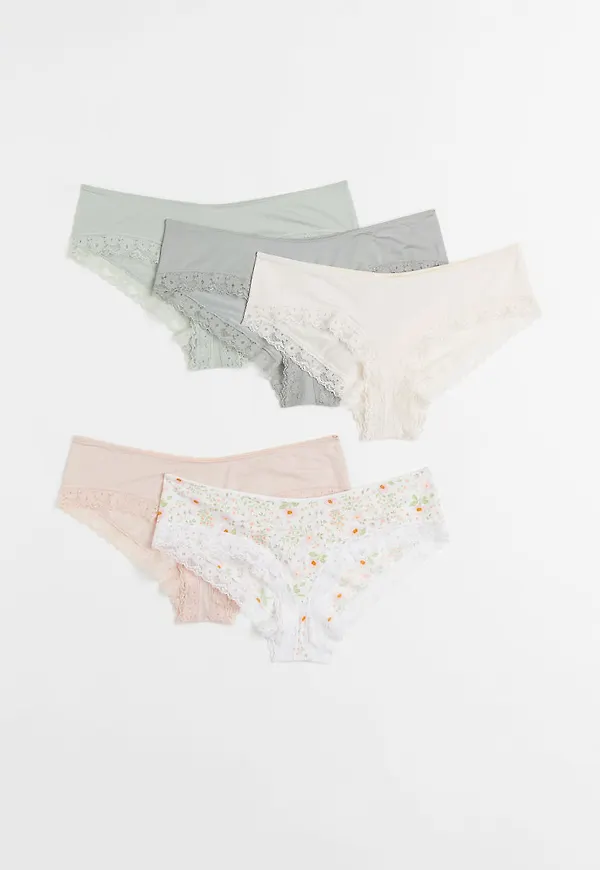 H & M - 5-pack trosa hipster - Vit