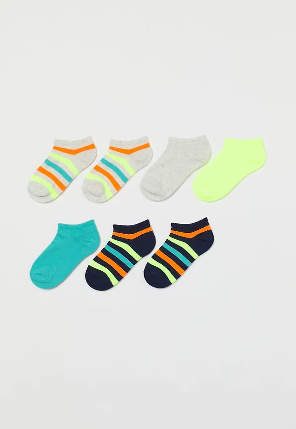 H & M - 7-pack ankelstrumpor - Turkos