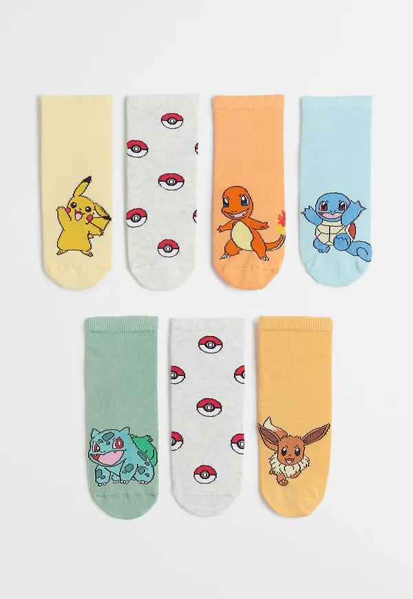 H & M - 7-pack socks - Gul