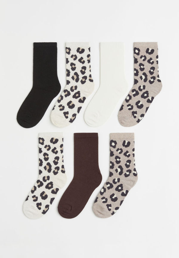 H & M - 7-pack strumpor - Brun