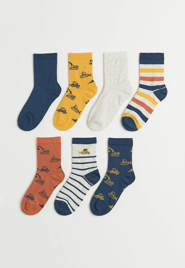 H & M - 7-pack strumpor - Gul