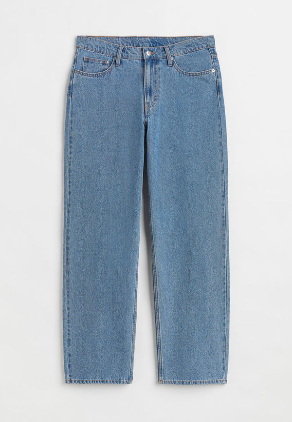 H & M - 90's Baggy Low Jeans - Blå
