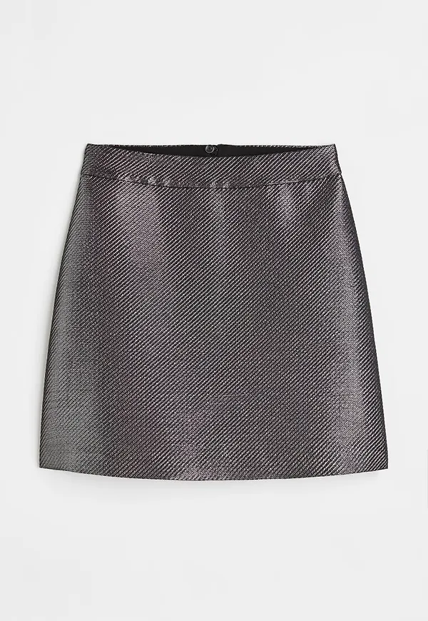 H & M - A-linjeskuren kjol - Grå