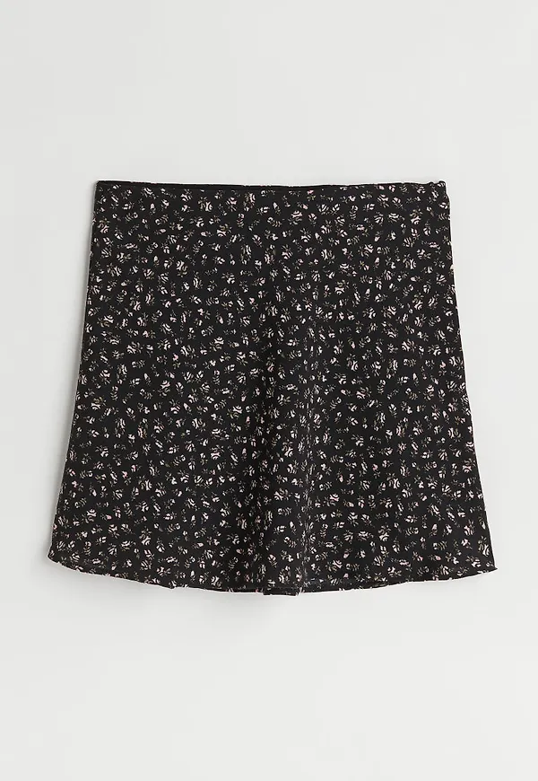 H & M - A-linjeskuren kjol - Svart