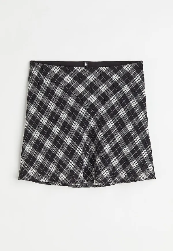 H & M - A-linjeskuren kjol - Svart