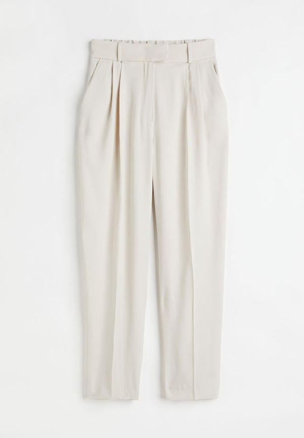 H & M - Ankellång byxa - Beige