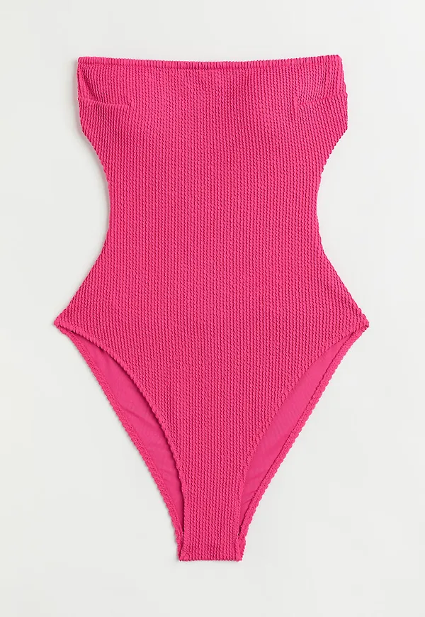 H & M - Bandeau swimsuit - Rosa