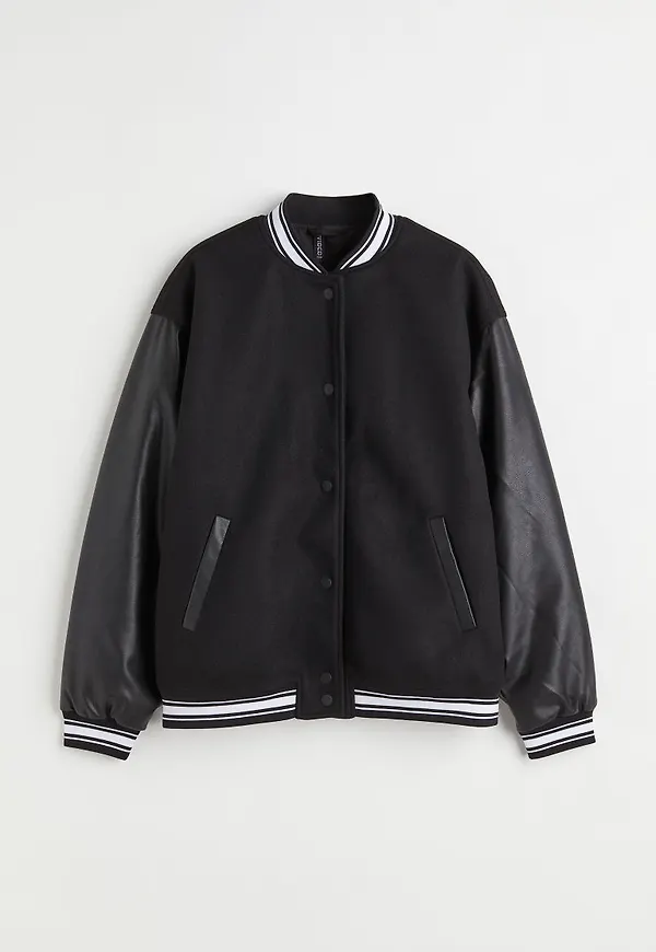 H & M - Baseballjacka - Svart
