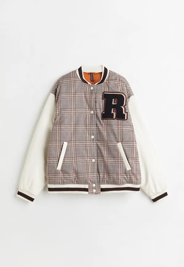 H & M - Baseballjacka i twill - Vit
