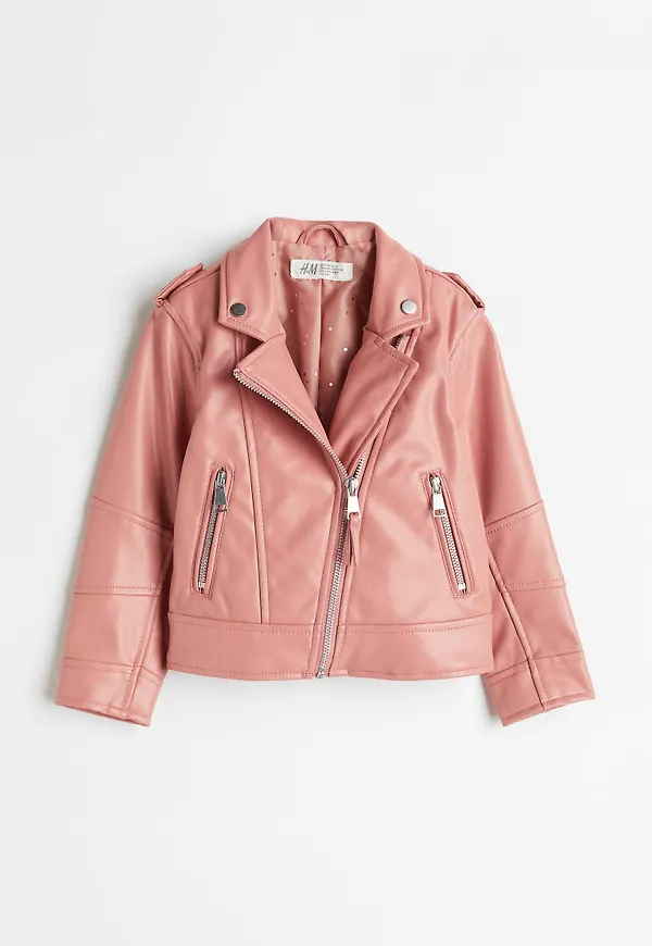 H & M - Bikerjacka - Rosa