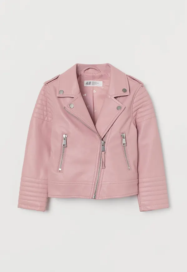H & M - Bikerjacka - Rosa