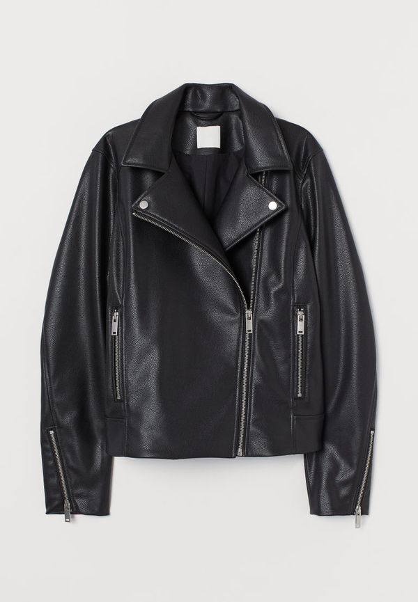 H & M - Bikerjacka - Svart