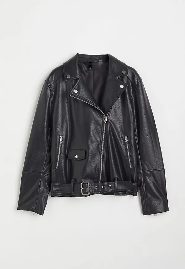 H & M - Bikerjacka - Svart
