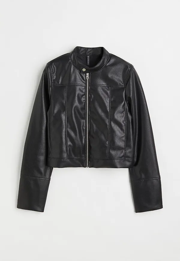 H & M - Bikerjacka - Svart