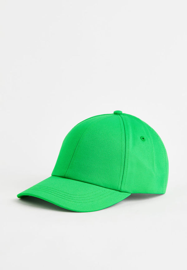 H & M - Bomullskeps - Grön