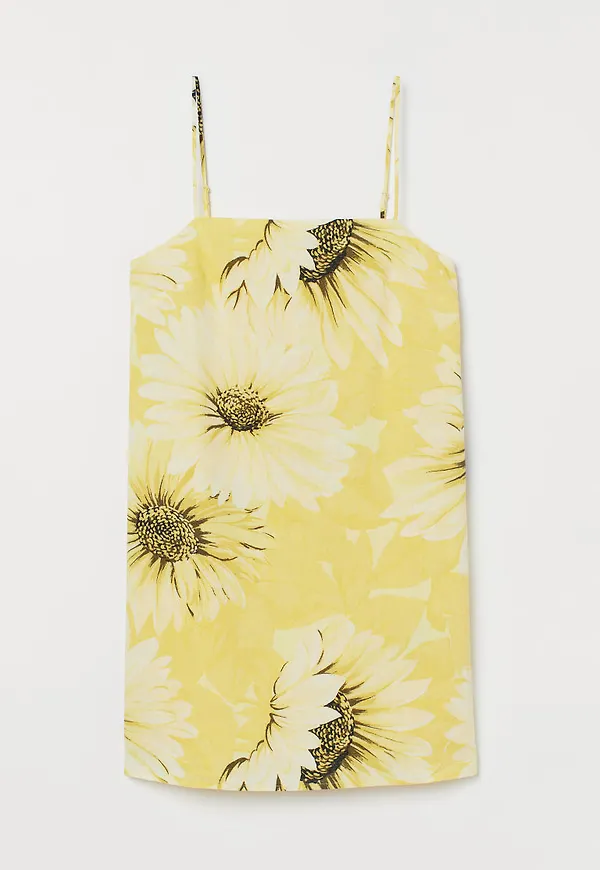 H & M - Bomullsklänning - Gul