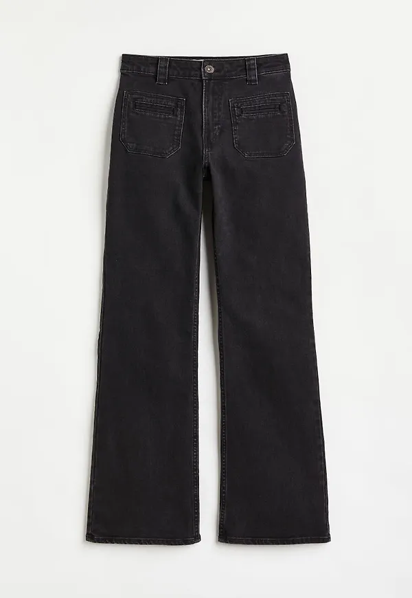 H & M - Bootcut Regular Jeans - Svart