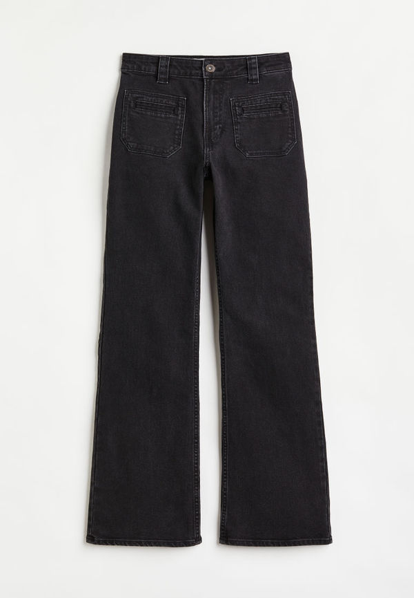 H & M - Bootcut Regular Jeans - Svart