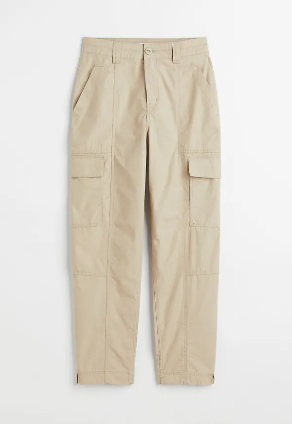 H & M - Cargobyxa i bomull - Beige