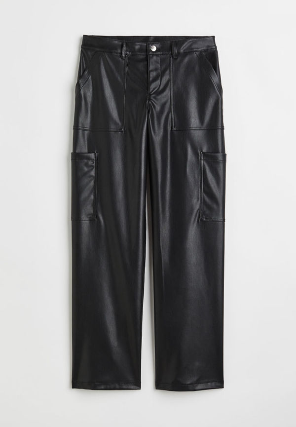 H & M - Cargobyxa med låg midja - Svart