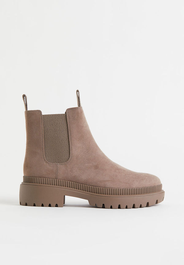 H & M - Chelseaboots - Beige
