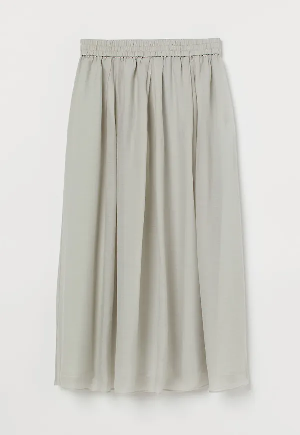H & M - Cirkelskuren kjol - Grön
