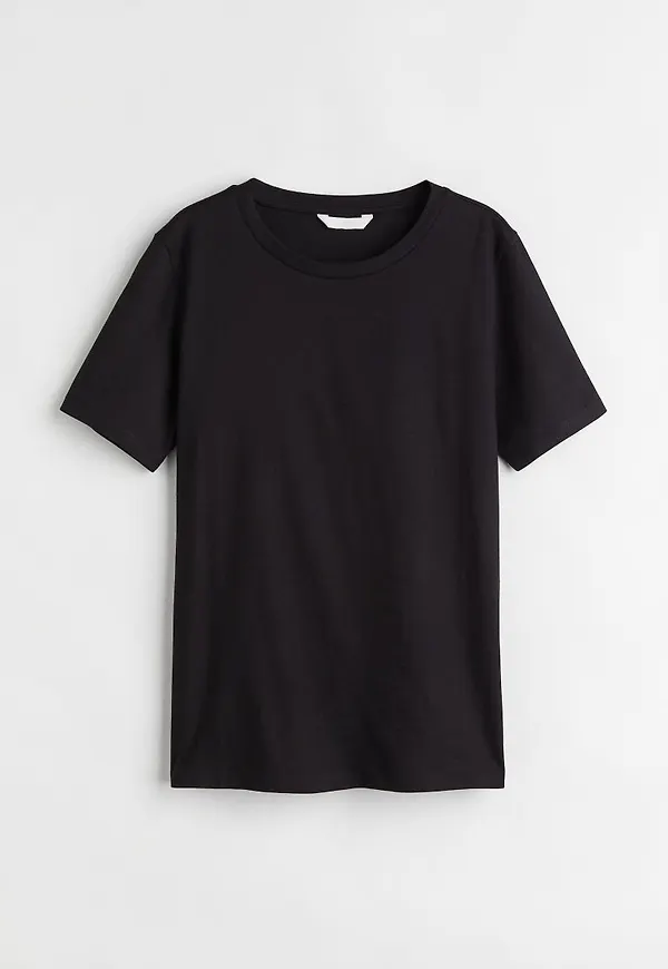 H & M - Cotton T-shirt - Svart