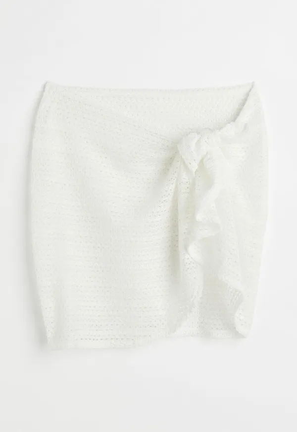 H & M - Crochet-look sarong - Vit