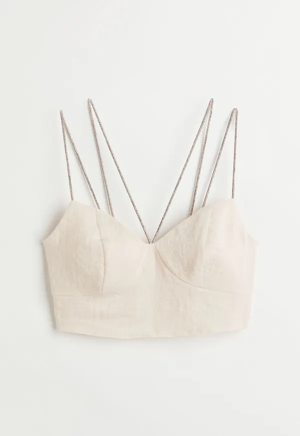 H & M - Crop top - Beige