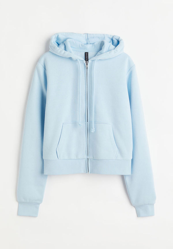 H & M - Croppad munkjacka - Blå