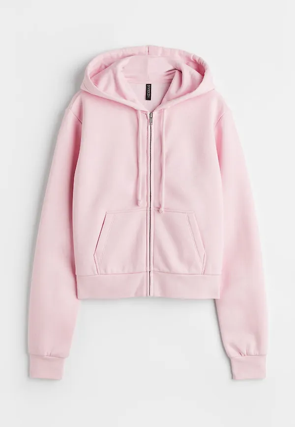 H & M - Croppad munkjacka - Rosa