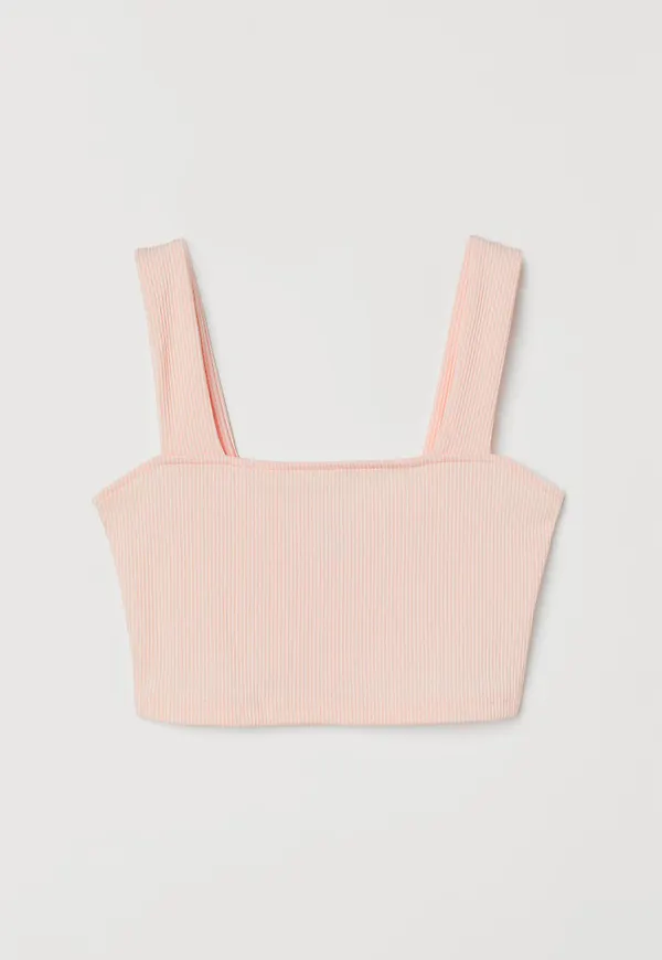 H & M - Croppat linne - Rosa