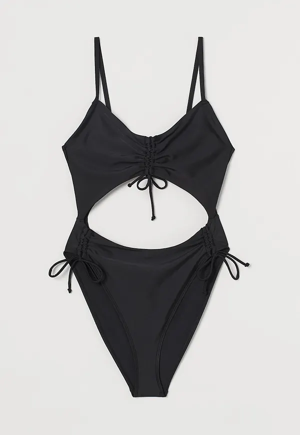 H & M - Cut out-baddräkt - Svart