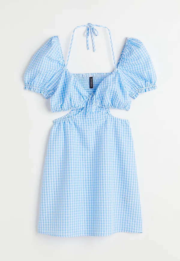 H & M - Cut out-klänning - Blå