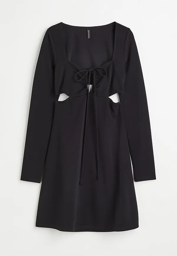 H & M - Cut out-klänning - Svart
