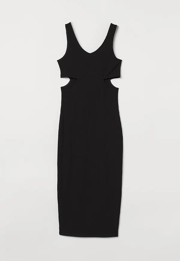 H & M - Cut out-klänning - Svart