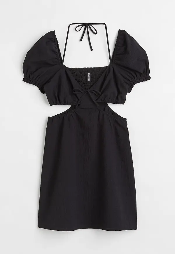 H & M - Cut out-klänning - Svart
