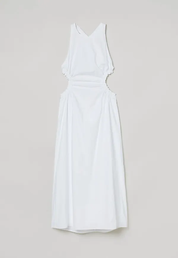 H & M - Cut out-klänning - Vit