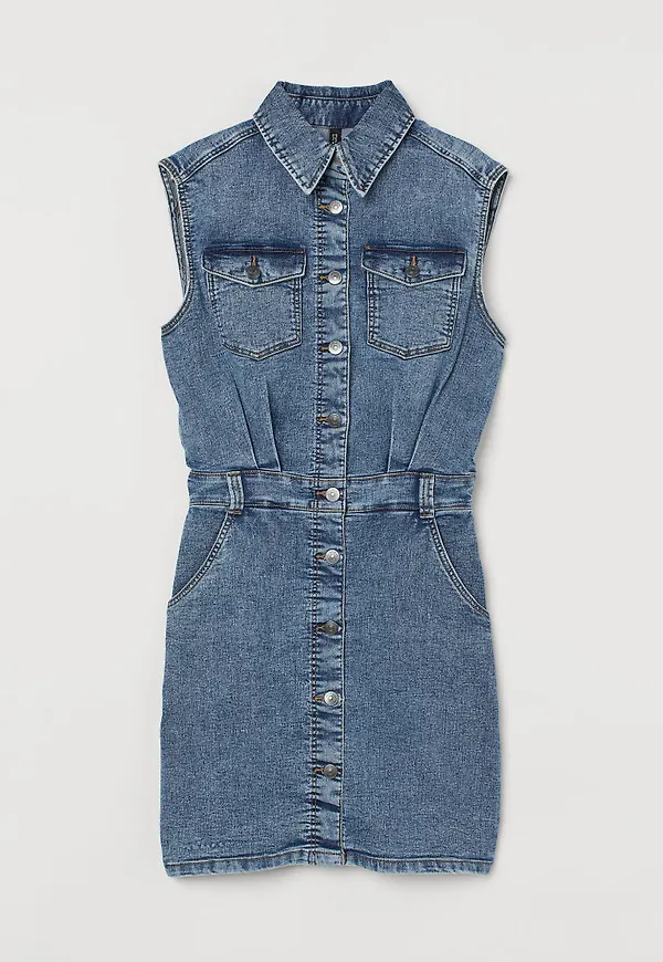 H & M - Denimklänning - Blå