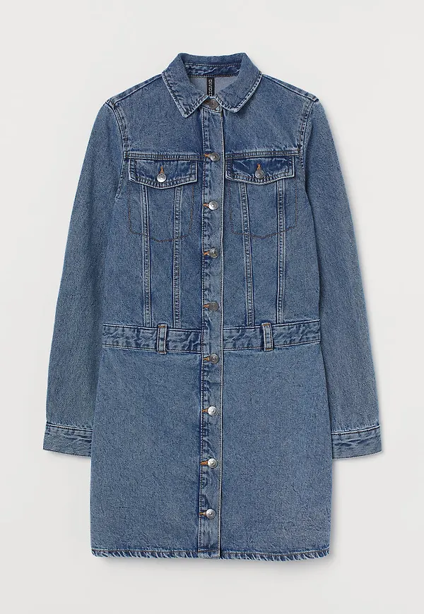 H & M - Denimklänning - Blå