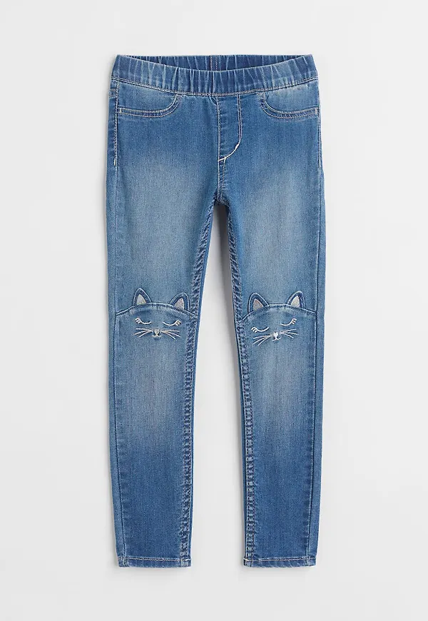 H & M - Denimleggings - Blå