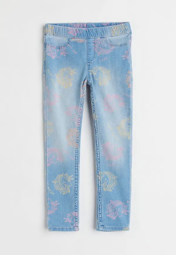H & M - Denimleggings - Blå