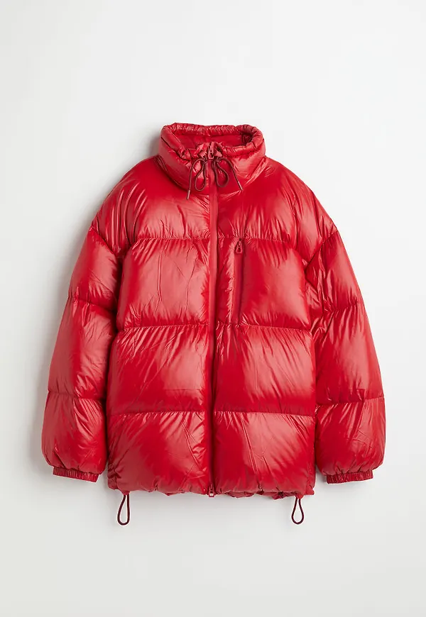 H & M - Down jacket - Röd
