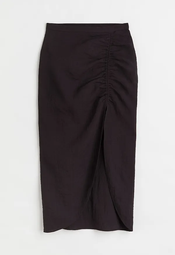 H & M - Draperad kjol - Svart
